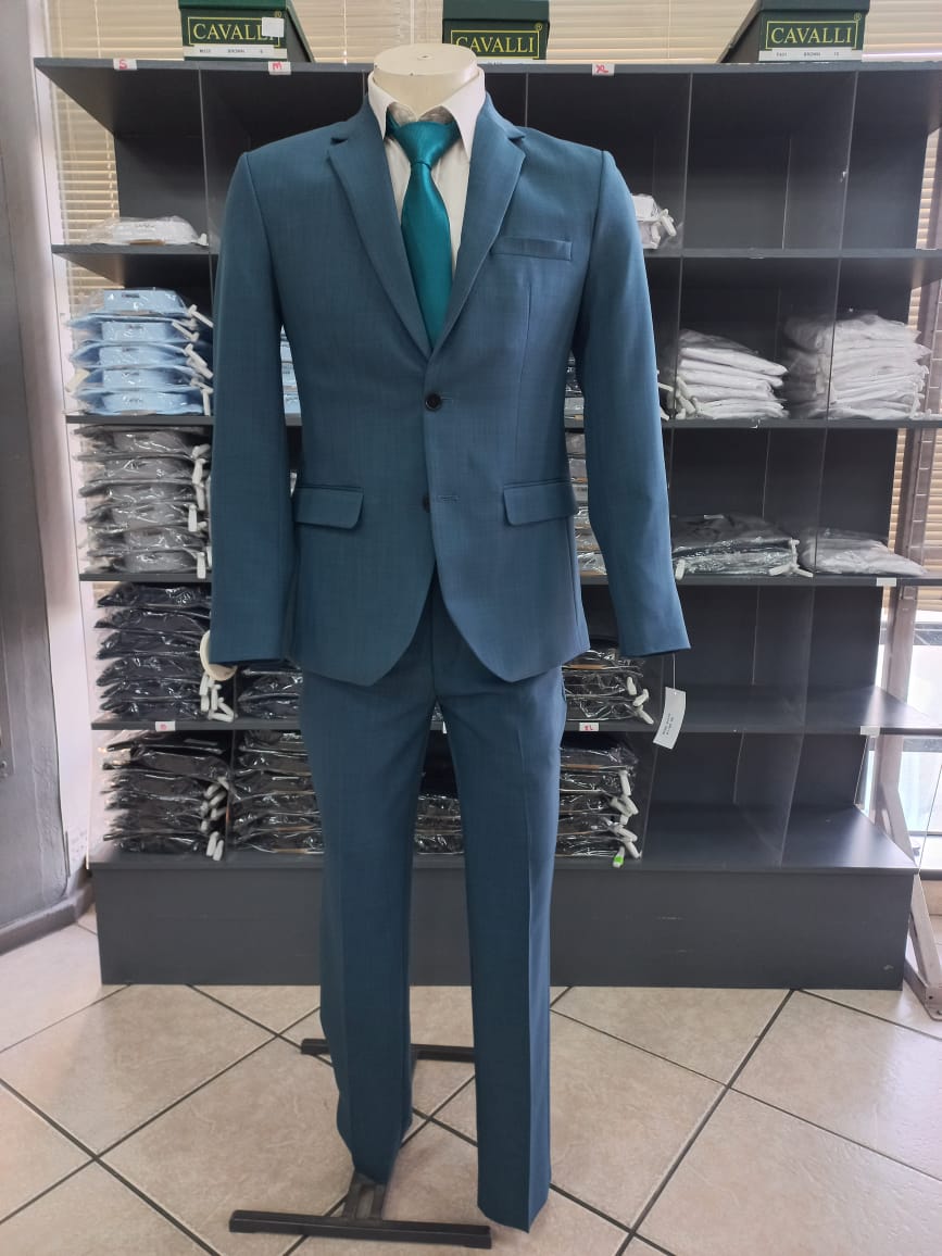 Teal Slim Fit Suit